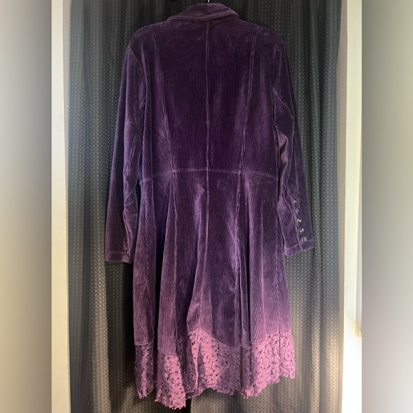 SIMPLY NOELLE Victorian Corduroy Lace Duster Coat | Large - Picture 2 of 15